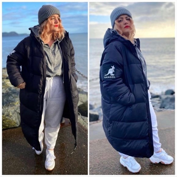 Kangol × H&M Long Puffer Jacket - Picture 15 of 16